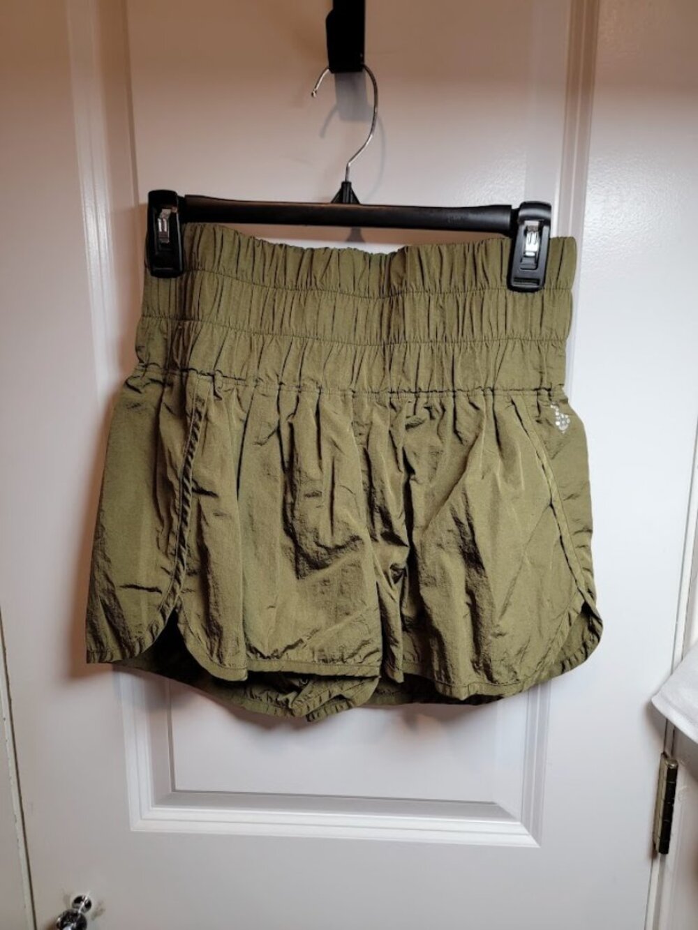 FP Movement Free People The Way Home Shorts Women's Medium Olive Green High Rise